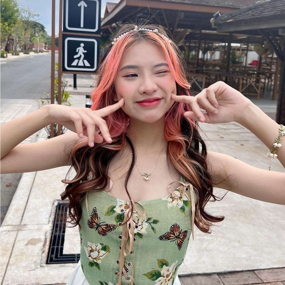 Cider Floral Lace-Up Corset Top - Picture 2 of 13